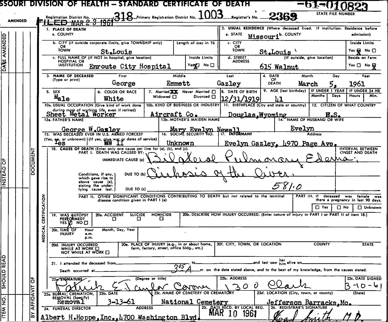 Death Records St Louis County Missouri Literacy Basics